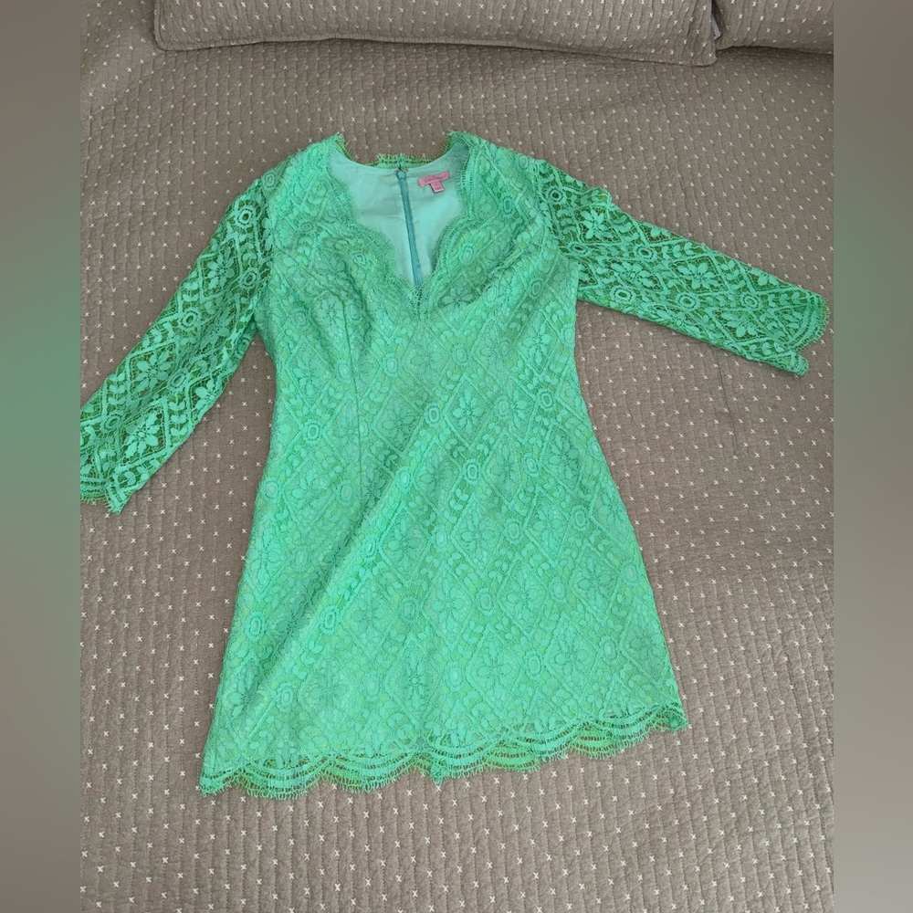Green Lily Pulitzer Lace Dress